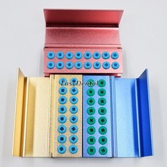 Dental Bur Holder Block Disinfection Box 10/15/16/24/30/56/100/142/152 Holes