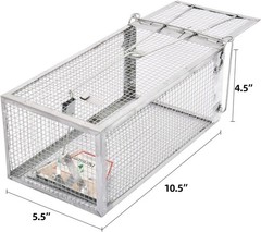 Humane Rat Trap, Chipmunk Rodent Trap that Work for Indoor and Outdoor