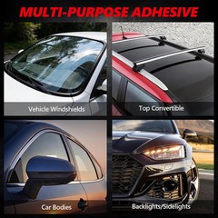 [2 Pack] Polyurethane Windshield Adhesive, Windshield Sealant Black – High Bond