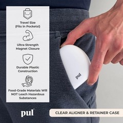 PUL Retainer Case for Invisalign and Clear Aligners – Aligner Case with Magne…