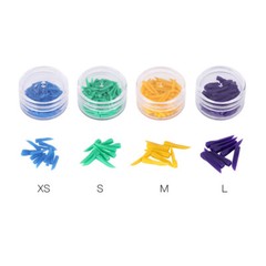 100pcs/box Disposable Dental Wedges Medical Plastic Concave Design Wedge W/ Hole