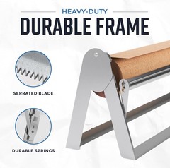 Bryco Goods – 36 Inches All Paper Roll Dispenser and Cutter Made of Heavy-Duty S