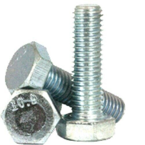 M10-1.5 X 25MM DIN 933 Coarse Hex Cap Screw 10.9 Zinc Plated 750 Pieces