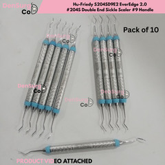 Hu-Friedy S204S9E2 EverEdge 2.0 #204S Double End Sickle Scaler #9 Handle