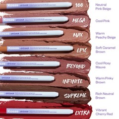 Kosas Hotliner Retractable Lip Liner Pencil Built-In Brush Sharpener – Easy