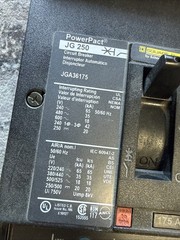 Square D JGA36175 I-Line Breaker 3-Pole 600V 175Amp