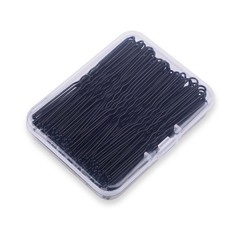2.8 Inch U Shaped Hair Pins for Women Girls, 1 Count (Pack of 100), Black