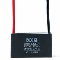 CEILING FAN CAPACITOR 2.5UF 250V AC 2.5 UF 250VAC MOTOR ELECTRIC CAP 2.5MFD MFD