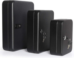 Wall Mount Key Storage Box with Code, Locking Key Cabinet Security, 48 Key Hooks