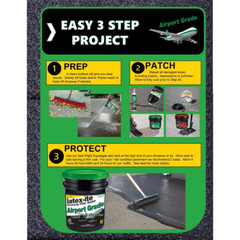 NEW 4.75 Gal. Airport Grade Asphalt Driveway Filler Sealer One-Coat Formula