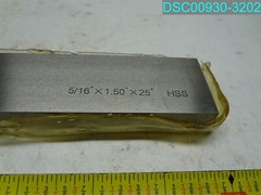 QTY=2: 5/16″ X 1-1/2″ X 25″ HSS 7″ L X 1-1/2″ W