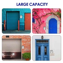 Key Lock Box, Waterproof Metal 4 Digits Combination Lockbox, Outside Wall Mou…