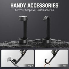 Teslong Dual Lens Endoscope Mechanic Borescope Inspection Camera Flexible 16.5FT