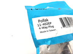 Pollak 11-402EP 4-Way Round Zinc Connector Plug