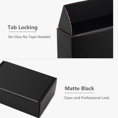 7x5x4 Inches Black Shipping Boxes 25 Pack – Corrugated Cardboard Mailing Box …