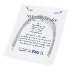 Dental Orthodontic Arch Wire Super Elastic NITI Round Rectangular Natural Form
