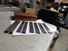 STARRETT # 384 4- Pair Steel Parallel Set in Wood Case used Free S&H