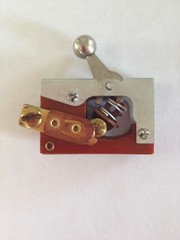 2 Vintage Ball Toggle Switches 1961 USA NOS Aerospace Industrial Fidget Arrow 