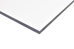 BuyPlastic Clear Polycarbonate Plastic Sheet 3/8″ x 12″ x 24″ , Lexan panel
