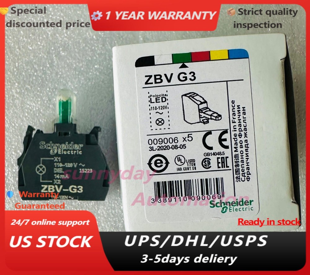 ORIGINAL Schneider Electric ZBV-G3 ZBVG3 LED MODULE Free Shipping from USA