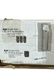 GE 200 Amp 40 Space 80 Circuit Indoor Main Breaker Panel Kit TM4020C80K (OB)