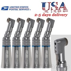 5pcs Dental Slow Low Speed Contra Angle Handpiece Winkelstück Latch Chuck icv