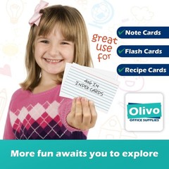 Blank Index Cards 4×6 Unlined Unruled Flash Note Cards 4″ x 6″, White, 100 Co…