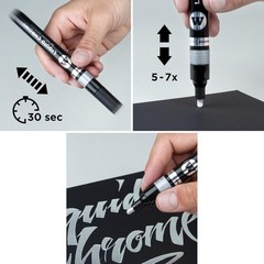 30ml Liquid Chrome Alcohol Refill – UV Resistant Paint Marker for Creativity