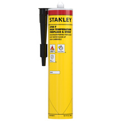 Stanley 2700°F High Temperature Sealant, Fireplace & Stove, 10.1oz 1 Pack Black