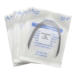 Dental Orthodontics Heat Thermal Activated Niti Arch Wire Ovoid/Nature AZDENT