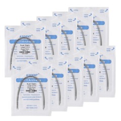 100pcs AZDENT Dental Orthodontic Super Elastic Niti Round Arch Wires Ovoid Form