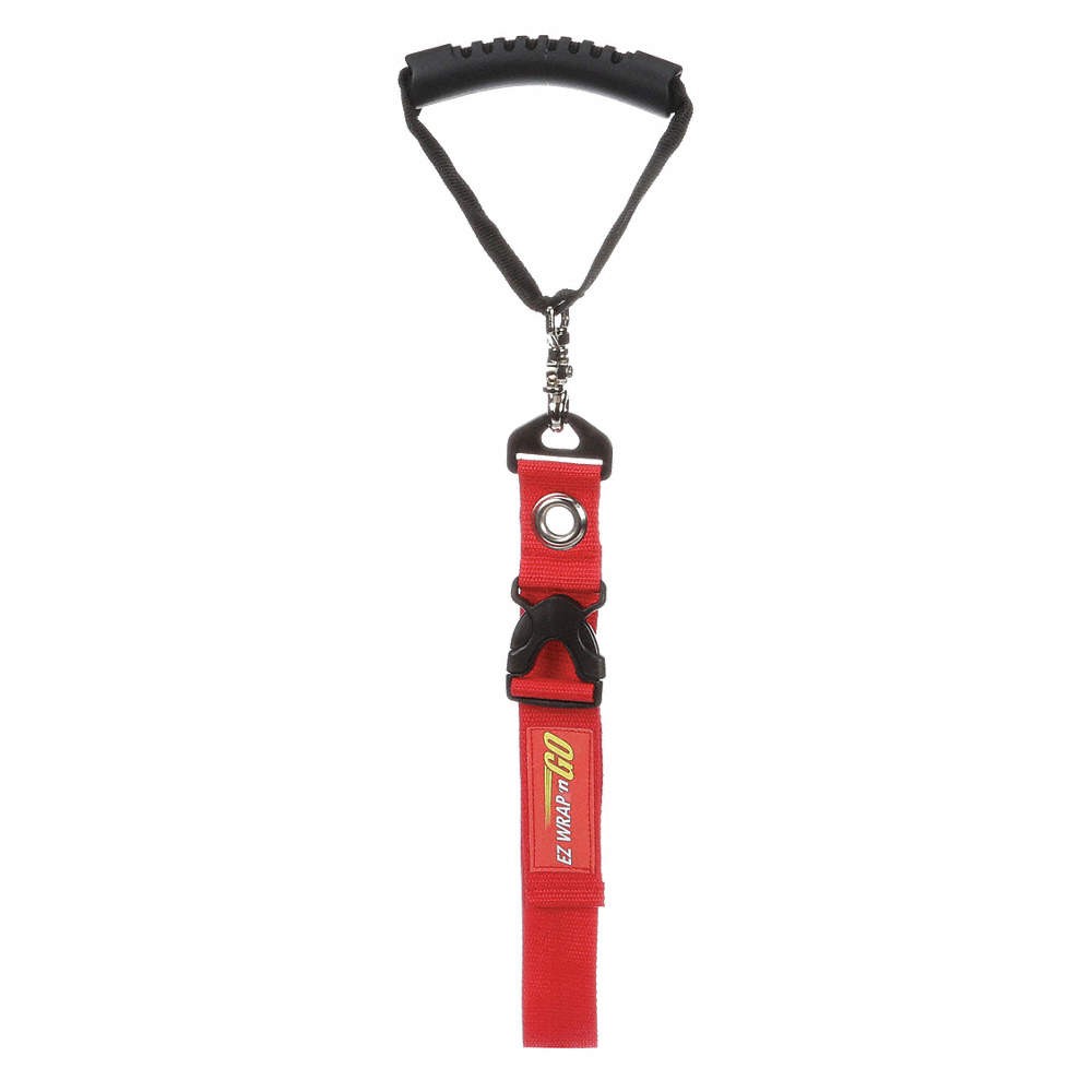 EZ WRAP ‘N GO EZWRANGOSYS Hook-and-Loop Cinch Strap,16 in,Red 48GR76