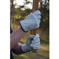 1 Pair, Cowhide Grain Leather Drivers, Work Safety Gloves (PPE) All Sizes
