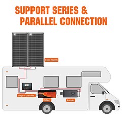 12V 300AH LiFePO4 Lithium Battery 15000+Cycles 200A BMS Solar Off-grid RV 3.8kwh