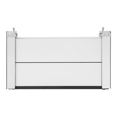 Aluminum Flood Barrier 31.5*15.75in Flood Door for Basement Backyard Silver