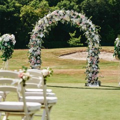 Heavy Duty Bridal Metal Wedding Arch Stunning Garden Arbor Floral Backdrop Stand