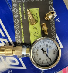 Backflow Quick Connect Water 160 PSI Water Pressure Test Gauge Liquid Pro Tool