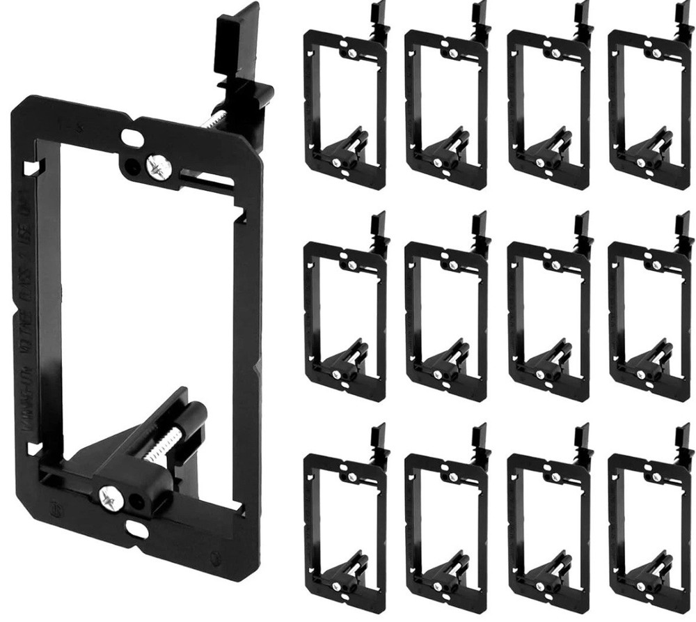 12-PACK primex Low-Voltage Mounting Bracket LVMB 135-0198 Black Plastic