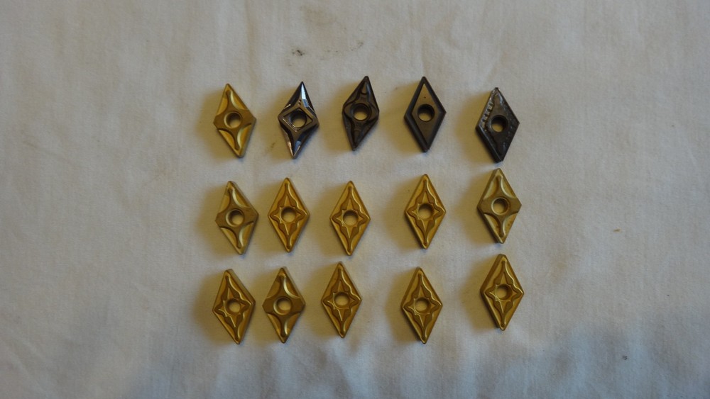 SANDVIK COROMANT Diamond Turning Insert, 55 Degree Grade AC3000 Assorted 15 Pcs