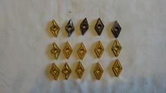SANDVIK COROMANT Diamond Turning Insert, 55 Degree Grade AC3000 Assorted 15 Pcs