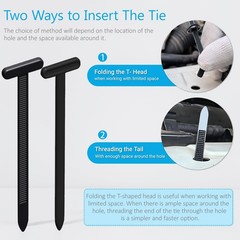 Nylon Universal Cable Tie Buckles – Multi-functional T 0.5 inches, 30pcs