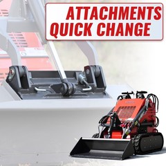 FREE SHIP HY480C Mini Skid Steer Loader 23HP EPA Engine Three pumps and valves