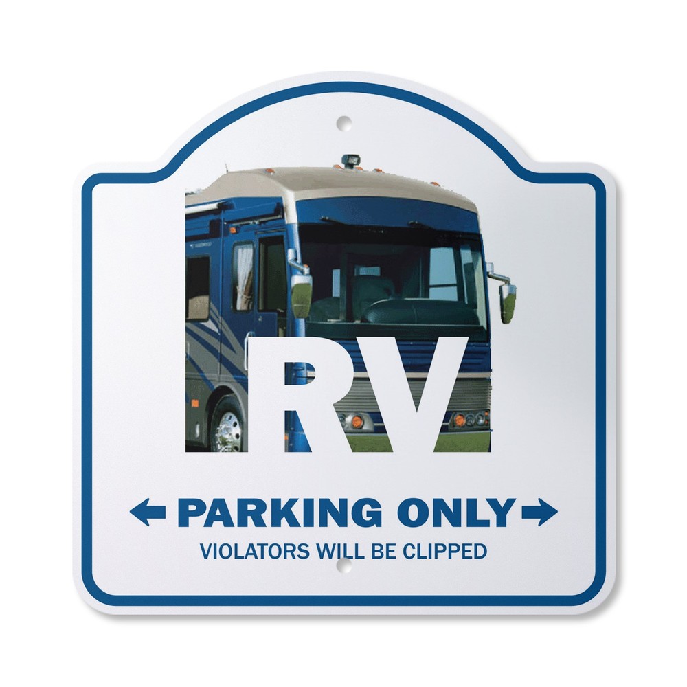 RV Plastic Sign Recreational Vehicle Motor Home Camper Travel Retireme
