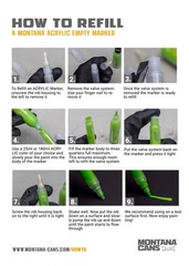 Montana MXA323072 Acrylic Paint Marker 2mm Black Drawing Pen Art Pen