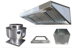 3′ FT Concession Trailer Food Truck HOOD SYSTEM CaptiveAire Fan 1000 CFM