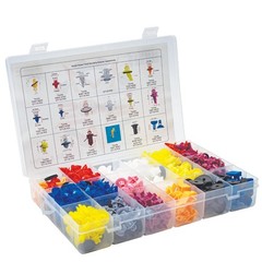 Lauco 340pcs Nylon Grommet Nuts and Screws Assortment for Automotive Body