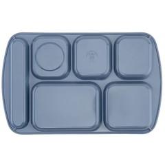 Get G.E.T. 6 Compartment School Cafeteria Tray Right Handed 10 X 15 French Blue