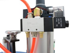 1100lbs/500kg Desktop Pneumatic Punch Press Machine with 2 Buttons & Foot Switch