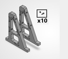 Large PLC Trainer DIN Rail Stand: AB/Siemens/Omron/Mitsubishi/Schneider