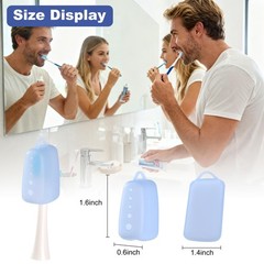 6 Pack Multicolor Toothbrush Covers Caps 1.6 Inch Travel Brush Protectors
